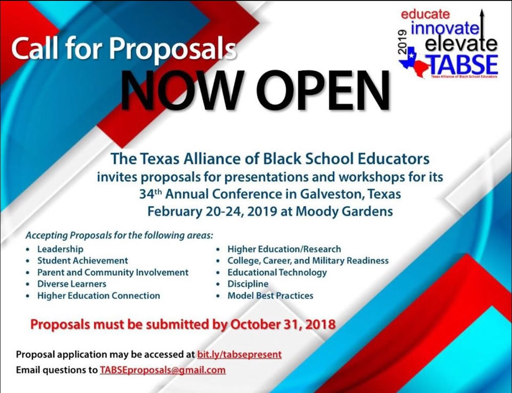 TABSE Call for Proposals 2019